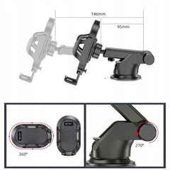 DRŽIAK NA MOBIL DO AUTA TECH-PROTECT UNIVERSAL CAR MOUNT BLACK