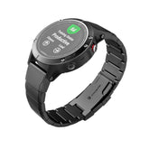 METALNA TRAKA ZA GARMIN 22MM FENIX 5 / 6 / 6 PRO / 7 DOOP STEELBAND GARMIN CRNA
