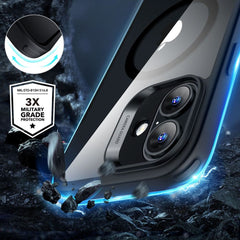 KRYT ESR CLASSIC HYBRID HALOLOCK MAGSAFE & TEMPERED GLASS IPHONE 16 CLEAR/BLACK