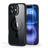 ESR CLASSIC HYBRID HALOLOCK MAGSAFE & TEMPERED GLASS IPHONE 16 PROZIRNA/CRNA