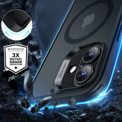 KRYT ESR CLASSIC HYBRID HALOLOCK MAGSAFE & TEMPERED GLASS IPHONE 16 FROSTED BLACK