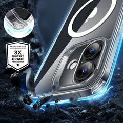 ESR CLASSIC HYBRID HALOLOCK MAGSAFE & OD STAKLA IPHONE 16 PLUS PROZIRNA