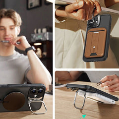 KRYT ESR CLASSIC HYBRID KICKSTAND HALOLOCK MAGSAFE & TEMPERED GLASS IPHONE 16 FROSTED BLACK