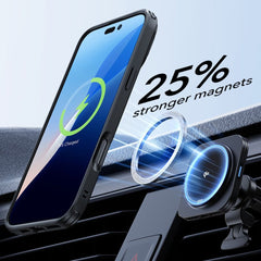 KRYT ESR CLASSIC HYBRID KICKSTAND HALOLOCK MAGSAFE & TEMPERED GLASS IPHONE 16 PLUS CLEAR/BLACK