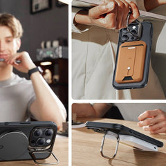 ESR CLASSIC HYBRID STAND HALOLOCK MAGSAFE & STAKLO ODPORNOG NA UDARCE IPHONE 16 PRO MAX FROSTED BLACK