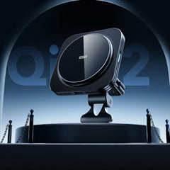 DRŽIAK TELEFÓNU DO AUTA S BEZDRÔTOVÝM NABÍJANÍM ESR HALOLOCK MAGNETIC MAGSAFE VENT CAR MOUNT WIRELESS CHARGER QI2 15W BLACK