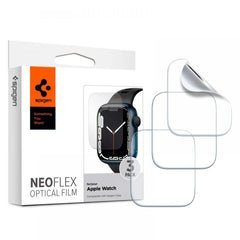 3X ZA ZAŠTITU NA APPLE WATCH 4 / 5 / 6 / 7 / 8 / 9 / SE 44 / 45 MM SPIGEN NEO FLEX 3-PACK PROZIRNA