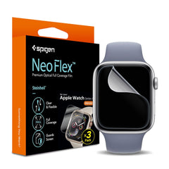 3X ZA ZAŠTITU SPIGEN NEO FLEX 3-PACK APPLE WATCH 40 / 41 MM PROZIRNA