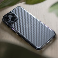 KARBÓNOVÝ KRYT NA IPHONE 12 / 12 PRO HEYCASE ACRYLIC FIBER BLACK