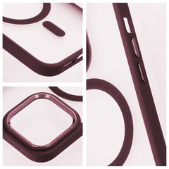 OVITEK ZA IPHONE 16 PLUS HEYCASE MAG MAGSAFE PLUM RDEČA