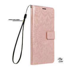 ZA SAMSUNG GALAXY A55 5G HEYCASE MAGNET NOVČANIK MANDALA ROSE GOLD