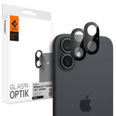 OCHRANNÉ TVRDENÉ SKLO PRE ŠOŠOVKU FOTOAPARÁTU SPIGEN OPTIK GLAS.TR CAMERA PROTECTOR 2-PACK IPHONE 16 / 16 PLUS BLACK