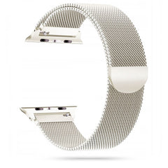 REMENIČ DOOP MILANESEBAND APPLE WATCH 6 / 7 / 8 / 9 / 10 / SE (40 / 41 / 42 MM) STARLIGHT