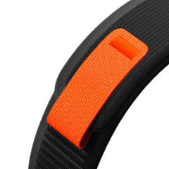 NYLONSKI REMEN ZA GARMIN 26MM FENIX 3 / 5X / 3HR / 5X PLUS / 6X / 6X PRO / 7X HEYBAND NYLON CRNA / NARANČASTA