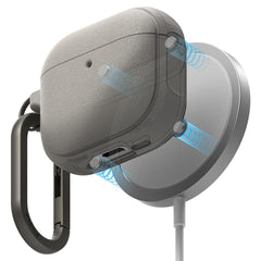 PUZDRO RINGKE ONYX MAGNETIC MAGSAFE APPLE AIRPODS 4 WARM GREY