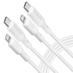 SPIGEN DURASYNC MFI LIGHTING CABLE 2-PACK 100CM WHITE