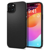 KRYT SPIGEN LIQUID AIR IPHONE 15 MATTE BLACK