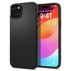 KRYT SPIGEN LIQUID AIR IPHONE 15 MATTE BLACK