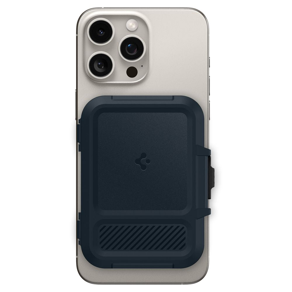 SPIGEN LOCK FIT MAGSAFE UNIVERSAL MAGNETIC CARD HOLDER METAL SLATE SPIGEN LOCK FIT MAGSAFE UNIVERSAL MAGNETIC CARD HOLDER METAL SLATE