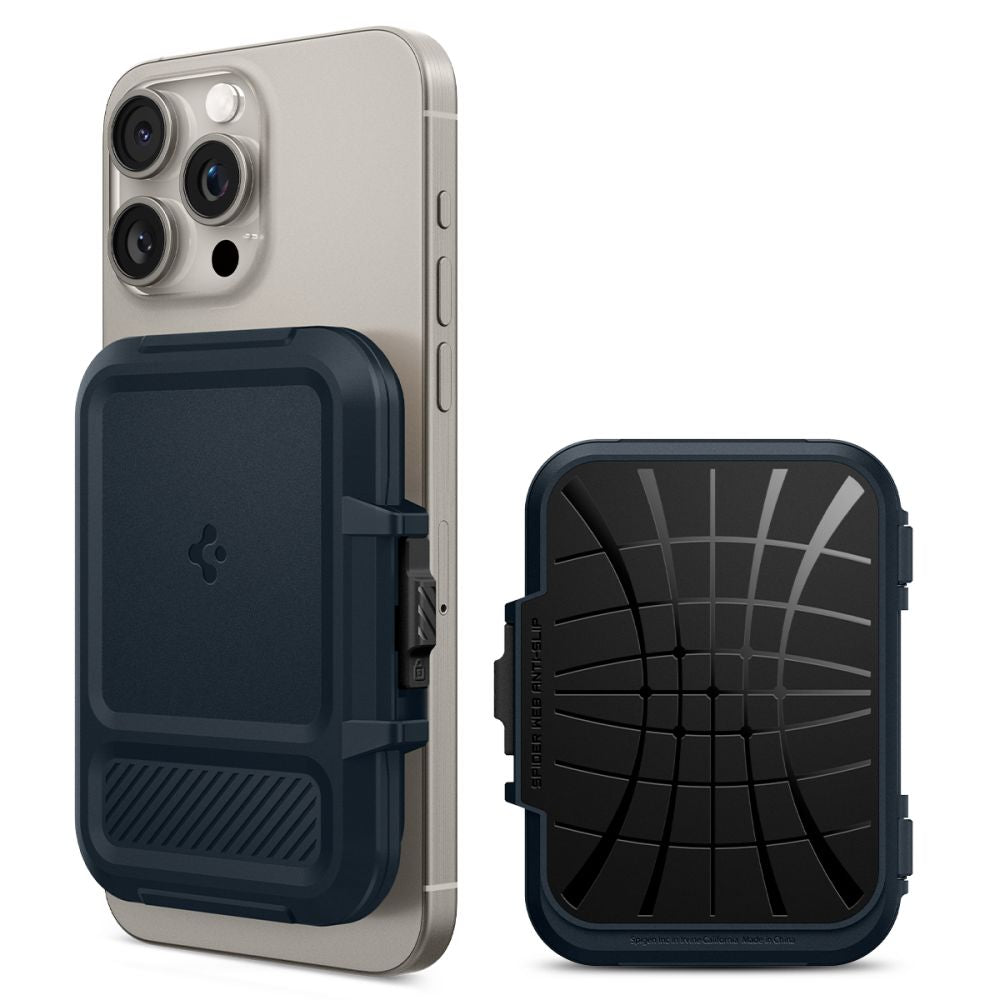 SPIGEN LOCK FIT MAGSAFE UNIVERZALNI MAGNETSKI DRŽAČ KARTICA METALNA SLATE