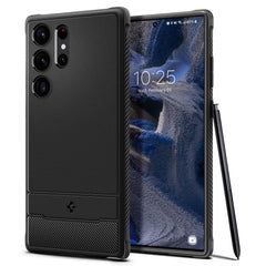 KRYT SPIGEN RUGGED ARMOR GALAXY S23 ULTRA MATTE BLACK