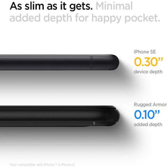 SPIGEN RUGGED ARMOR IPHONE SE 2020 / SE 2022 CRNA