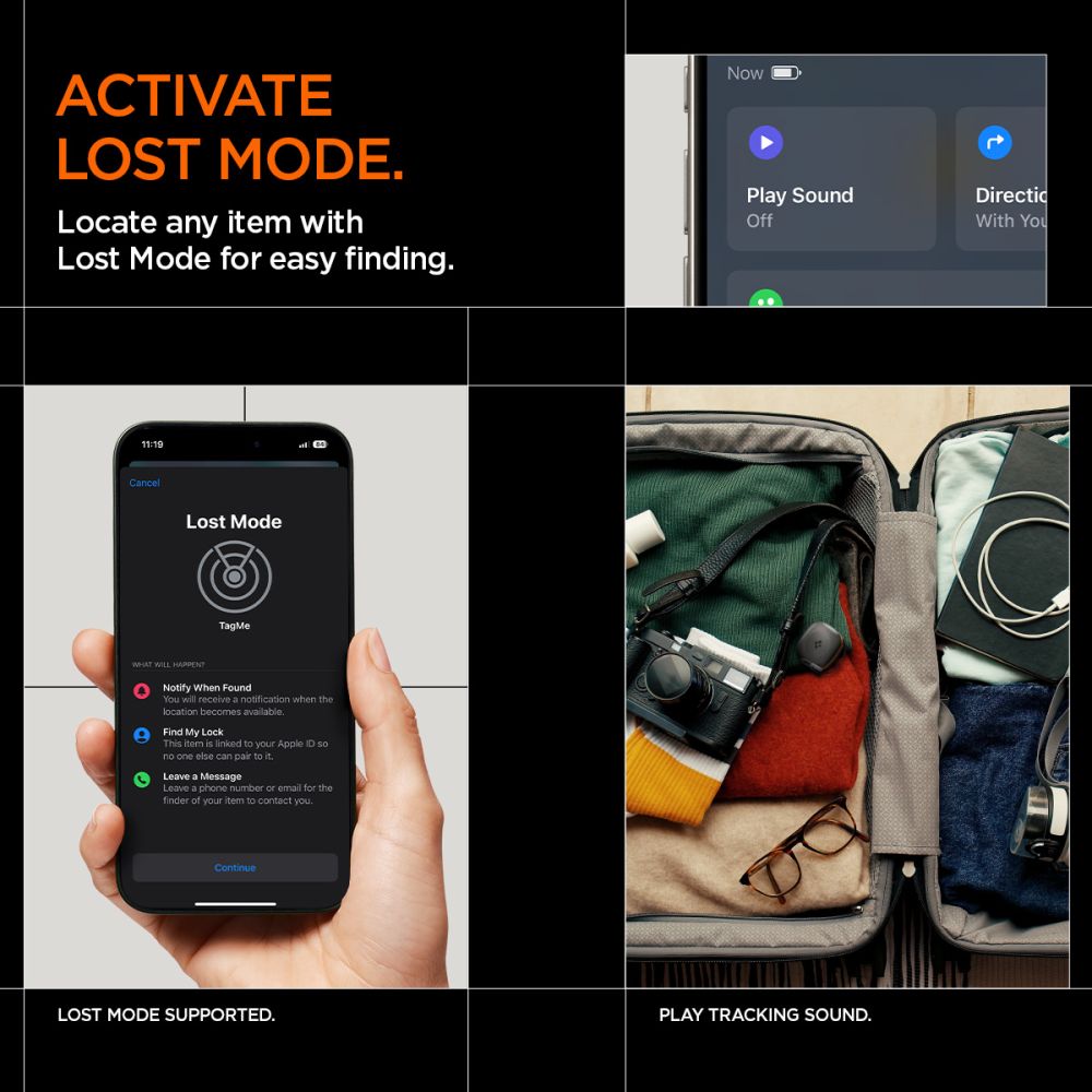 SPIGEN TAGME BLUETOOTH TRACKER BLACK SPIGEN TAGME BLUETOOTH TRACKER BLACK