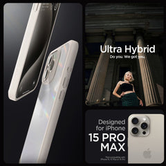 SPIGEN ULTRA HYBRID IPHONE 15 PRO MAX PRIRODNI TITAN