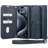 KNIŽNI SPIGEN WALLET ”S” ZA IPHONE 15 PRO NAVY