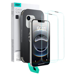 TVRĐENO STAKLO ESR ULTRAFIT 2-PACK IPHONE 13 / 13 PRO / 14 / 16E PROZIRNO