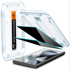2X TVRDENÉ SKLO SPIGEN GLAS.TR ”EZ FIT” 2-PACK GALAXY S24 ULTRA PRIVACY