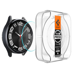 TVRDENÉ SKLO SPIGEN GLAS.TR ”EZ-FIT” 2-PACK GALAXY WATCH 6 CLASSIC (43 MM) CLEAR