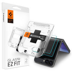 2X TVRDENÉ SKLO NA SAMSUNG GALAXY Z FLIP 6 SPIGEN GLAS.TR ”EZ FIT” 2-PACK CLEAR