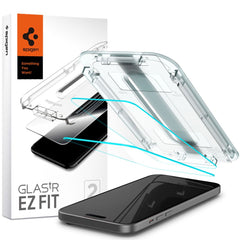 TVRDENÉ SKLO SPIGEN GLAS.TR ”EZ FIT” 2-PACK IPHONE 15 CLEAR