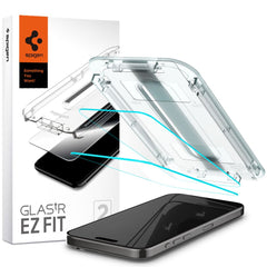 TVRĐENO STAKLO SPIGEN GLAS.TR "EZ FIT" 2-PACK IPHONE 15 PRO PROZIRNO