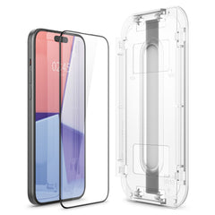 TVRĐE STAKLO SPIGEN GLAS.TR "EZ FIT" FC IPHONE 15 CRNA