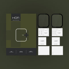 2X TVRDENÉ SKLO NA APPLE WATCH 7 / 8 / 9 (45 MM) HOFI HYBRID PRO+ 2-PACK BLACK