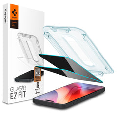 TVRDENÉ SKLO SPIGEN GLAS.TR ”EZ FIT” 2-PACK IPHONE 16 PRO PRIVACY