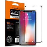 STAKLO SPIGEN GLASS FC IPHONE X/XS CRNA