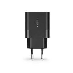 SIEŤOVÁ NABÍJAČKA NA MOBIL A TABLET TECH-PROTECT C30W 2-PORT NETWORK CHARGER PD30W/QC3.0 BLACK