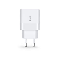 SIEŤOVÁ NABÍJAČKA NA MOBIL A TABLET TECH-PROTECT C30W 2-PORT NETWORK CHARGER PD30W/QC3.0 WHITE