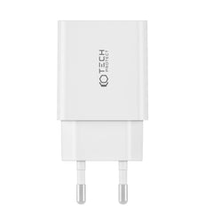SIEŤOVÁ NABÍJAČKA NA MOBIL A TABLET TECH-PROTECT C35W 2-PORT NETWORK CHARGER PD35W + TYPE-C CABLE WHITE