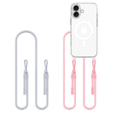 KRYT TECH-PROTECT FLEXAIR CHAIN MAGSAFE IPHONE 16 GREY & PINK