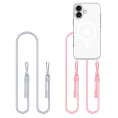 KRYT TECH-PROTECT FLEXAIR CHAIN MAGSAFE IPHONE 16 GREY & PINK