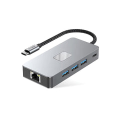 TECH-PROTECT HB05 HUB ADAPTER 9IN1 TYPE-C + USB2.0 + USB3.0 + HDMI 4K 60HZ + SD/TF + PD100W + RJ45 1000M SVEMIRSKO SIVA