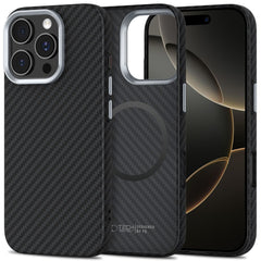 TECH-PROTECT ION CARBON MAGSAFE IPHONE 16 PRO BLACK/SILVER