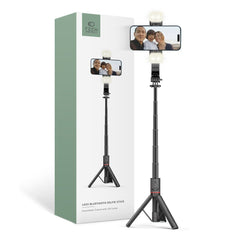 SELFIE TYČ TECH-PROTECT L05S WIRELESS SELFIE STICK TRIPOD & LED LIGHT BLACK