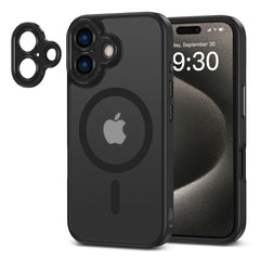 KRYT NA IPHONE 16 TECH-PROTECT MAGCAM MAGSAFEMATTE BLACK