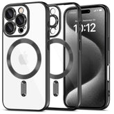 KRYT NA IPHONE 16 PRO TECH-PROTECT MAGFLEX MAGSAFE SHINY BLACK