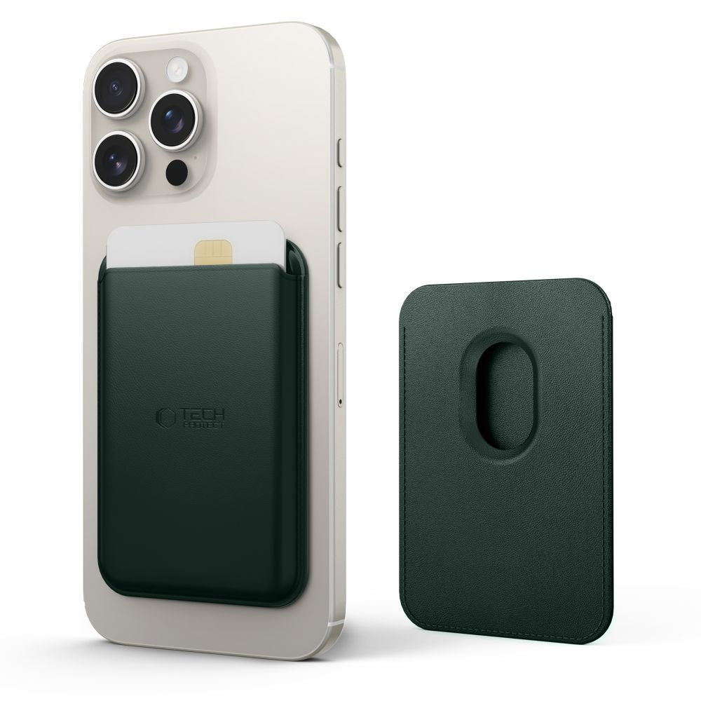 TECH-PROTECT MAGWALLET MAGSAFE UNIVERSAL MAGNETIC CARD HOLDER KHAKI TECH-PROTECT MAGWALLET MAGSAFE UNIVERSAL MAGNETIC CARD HOLDER KHAKI